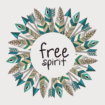 Premium Vector Free Spirit Boho Style Premium Vector Free Spirit Boho Style