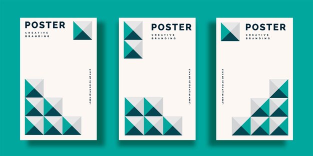 Free vector free vector abstract geometric business cover collection