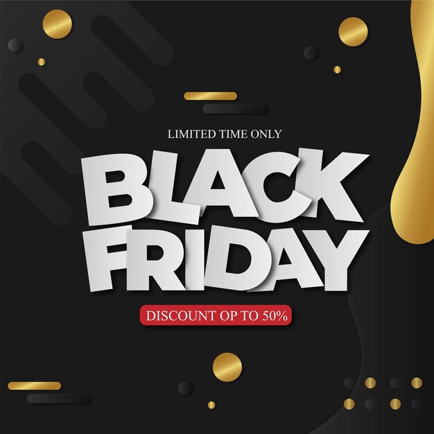 Free vector black friday sale design