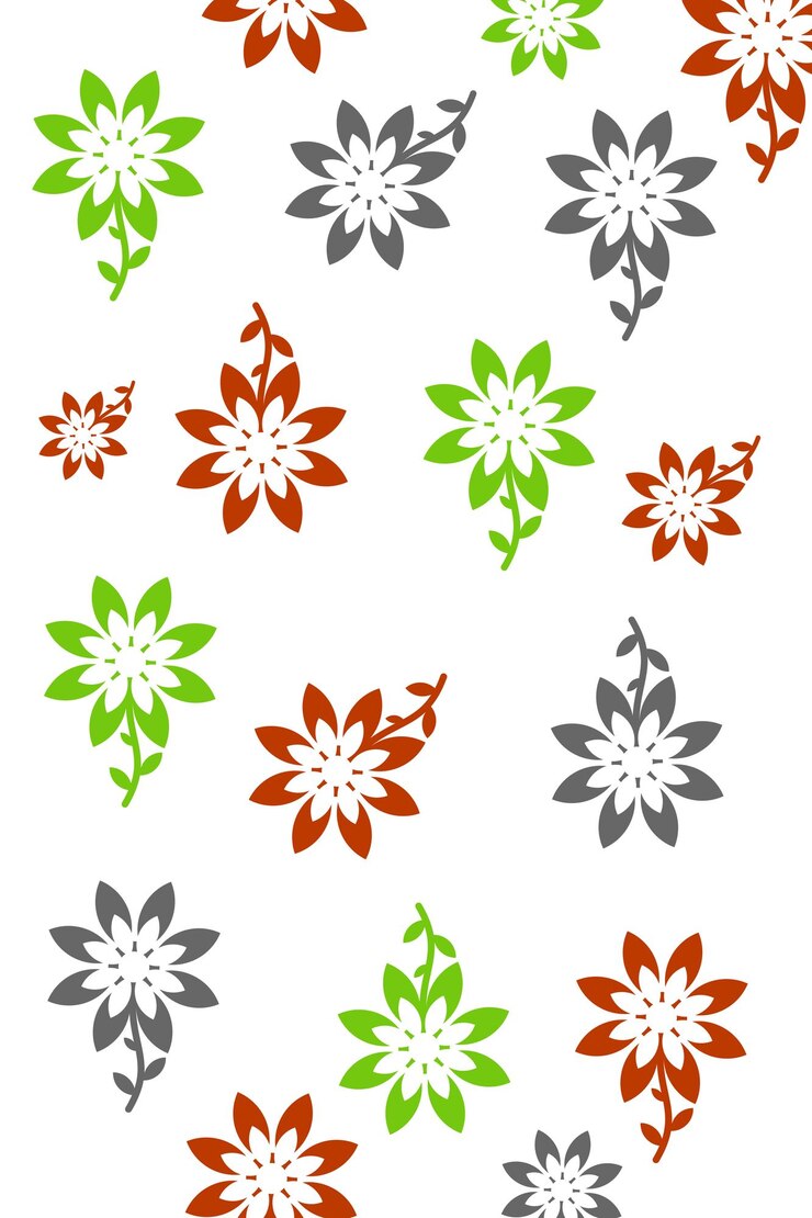 मुफ़्त वेक्टर free vector flower background with simple design