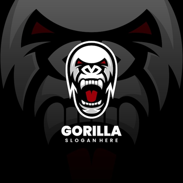 Free vector free vector gorilla mascot design