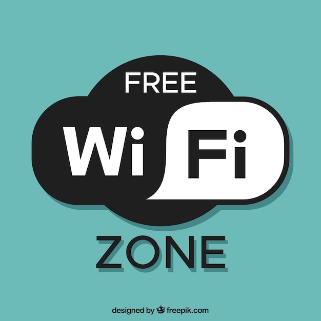 Free wifi zone background