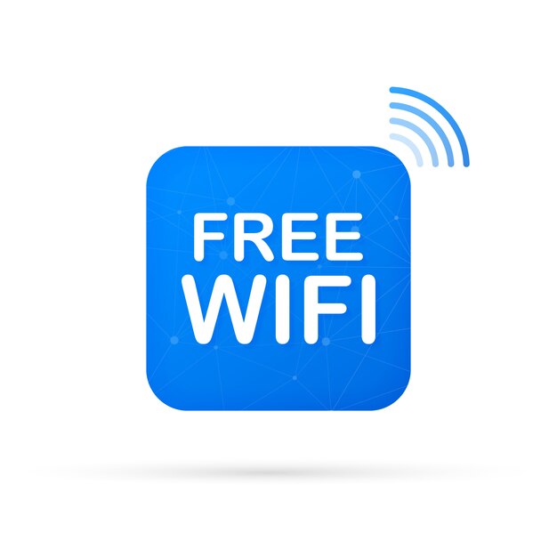 Download Free Free Wifi Zone Blue Icon Free Wifi Here Sign Concept Premium Vector Use our free logo maker to create a logo and build your brand. Put your logo on business cards, promotional products, or your website for brand visibility.