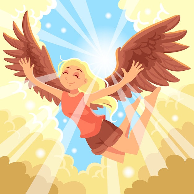 Free vector freedom concept illustration