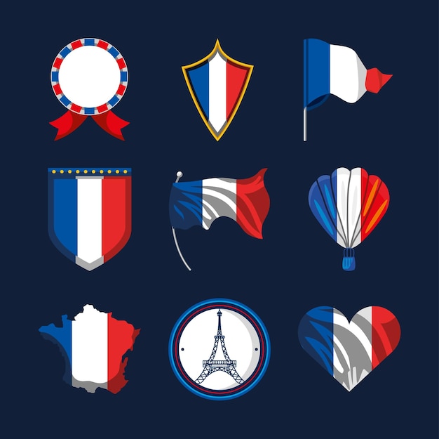 フランスの国旗のイラスト 無料のベクター フランスの国旗のイラスト 無料のベクター
