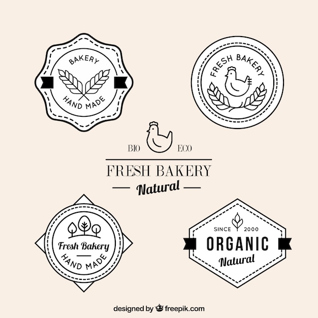 Fresh bakery products badges