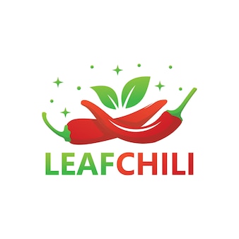 Fresh chili logo template design