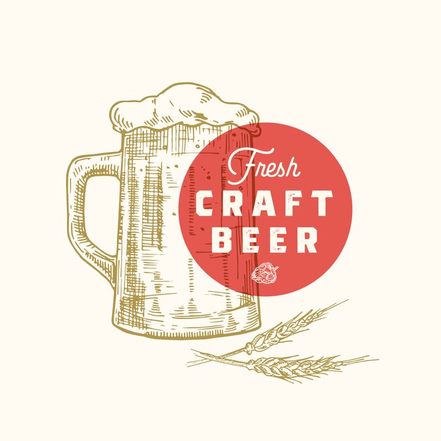 Premium Vector Brewery Hand Written Lettering Logo
