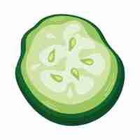 Free vector fresh cucumber vegetable