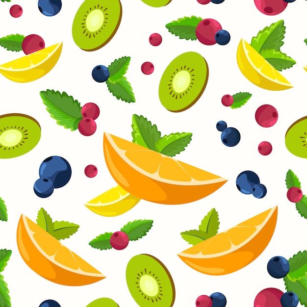 Free vector fresh fruit background