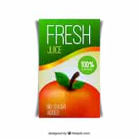 Free vector fresh juice flyer