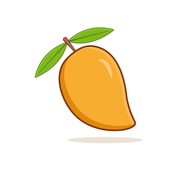 Premium Vector | Fresh mango fruit vector illustration