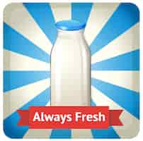 Free vector fresh milk