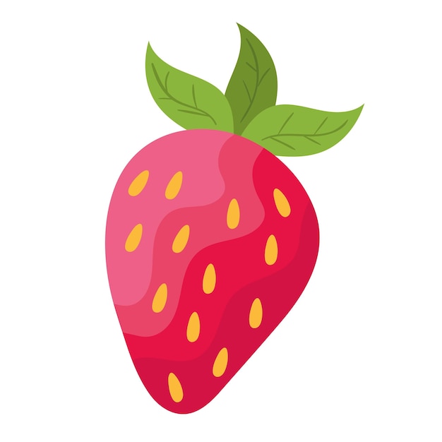 Vector Templates for Fresh and Healthy Strawberry Fruit