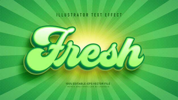 Fresh  text style effect