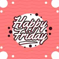 Free vector friday background with dots and circles