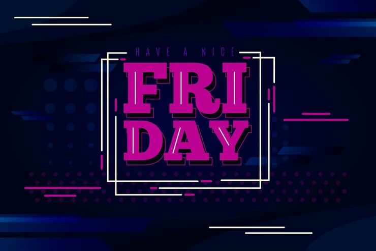 Free Vector friday background with lines and dots