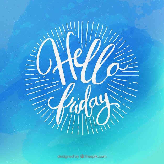 Free vector friday blue background