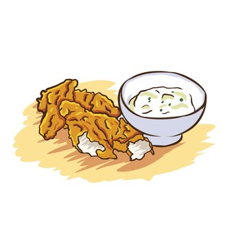 フライドチキンイラスト プレミアムベクター フライドチキンイラスト プレミアムベクター