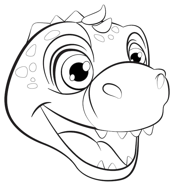 Free vector friendly dinosaur cartoon character