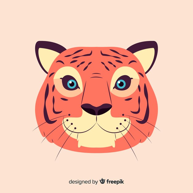 Friendly tiger background