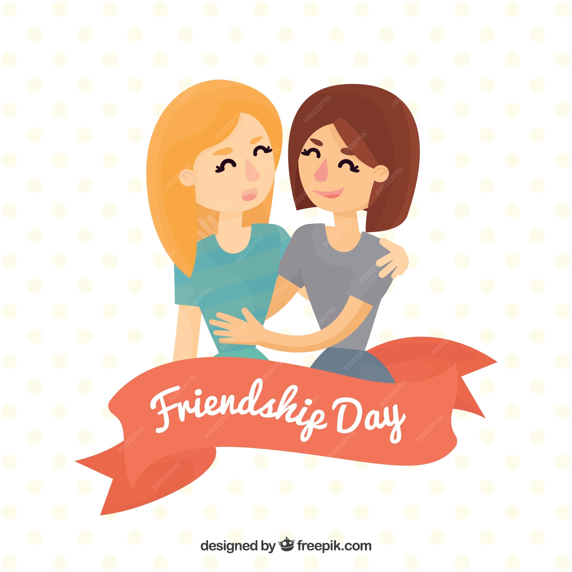 Free Vector | Friends forever background