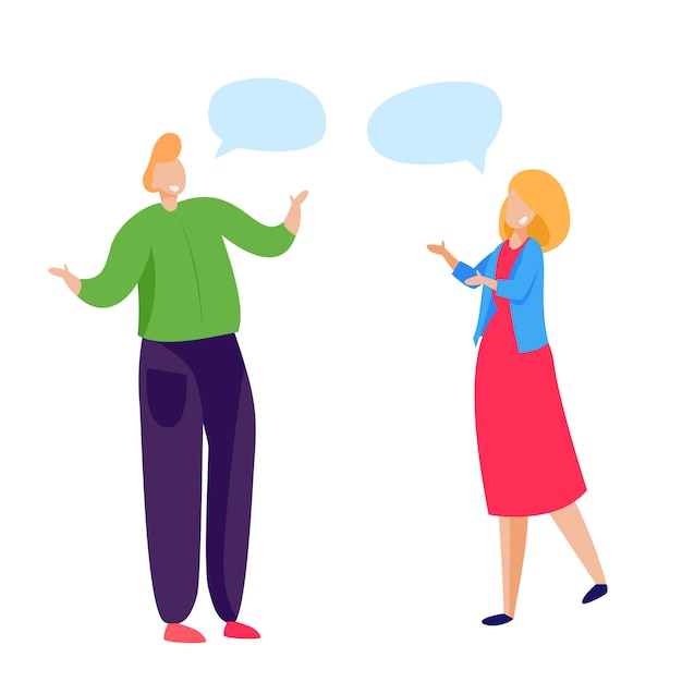 Free vector friends talking and greeting each other