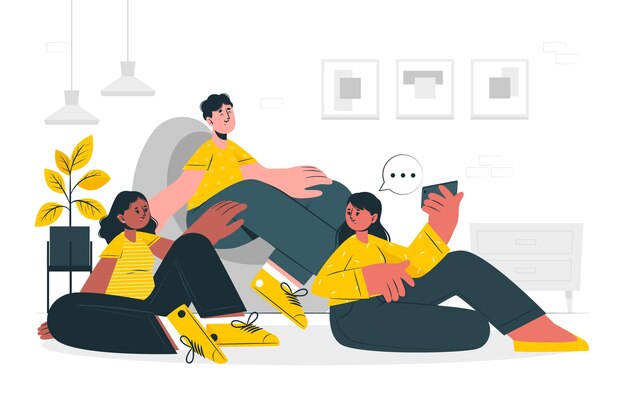 Friendship concept illustration