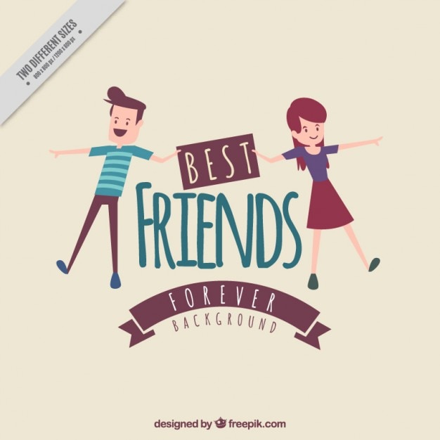 Friendship day vintage background