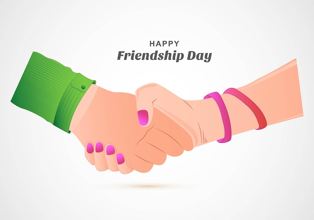 Friendship day with holding promise hand background