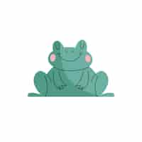 Free vector frog doodle illustration