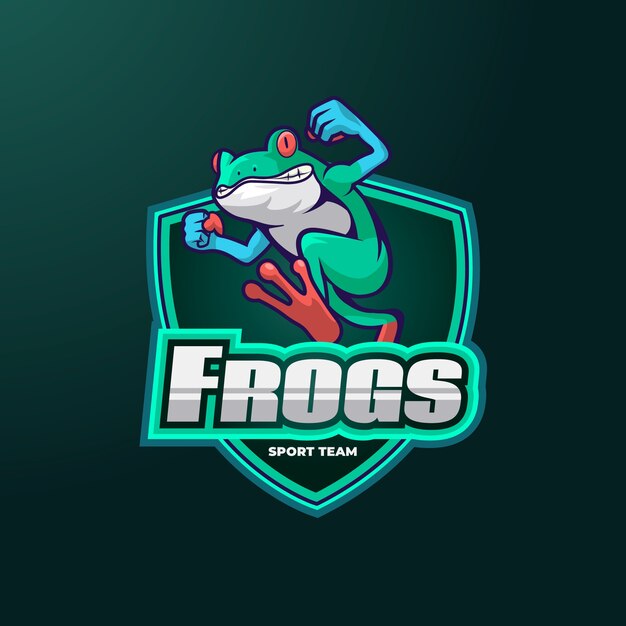 Frogs mascot logo