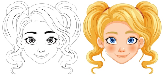 Free vector from sketch to colorful illustration