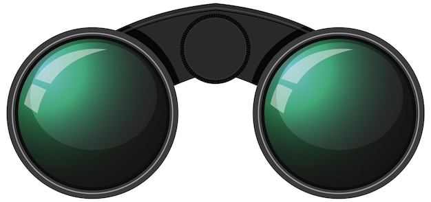 Free vector front of binocular isolated