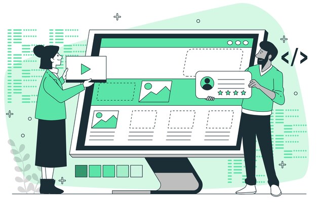 Front end concept illustration
