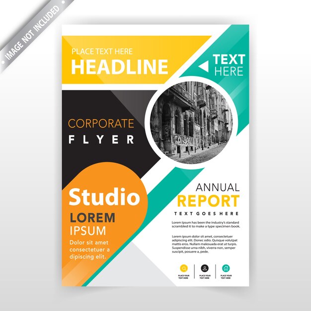 Front flyer cover template