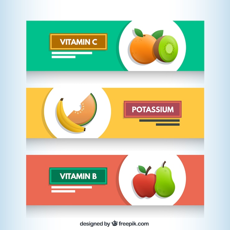 मुफ़्त वेक्टर fruit banners