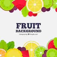 Free vector fruit frame background