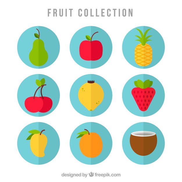 Коллекция иконок фруктов