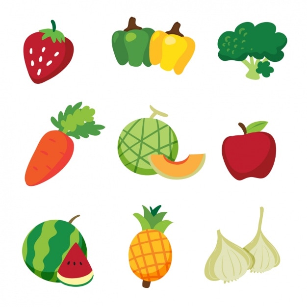 果物と野菜のデザイン