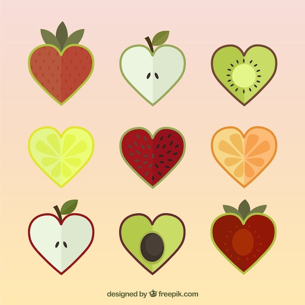 Fruits hearts