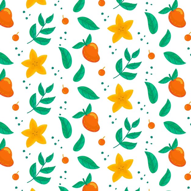 Fruits pattern collection concept