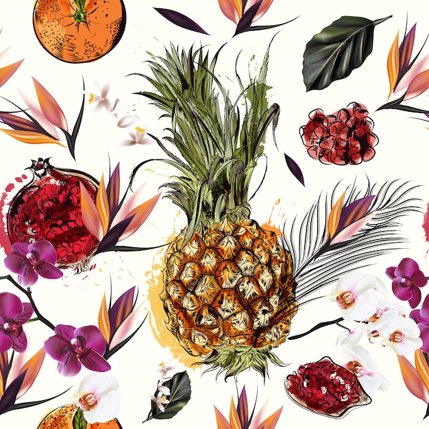 Fruits pattern design