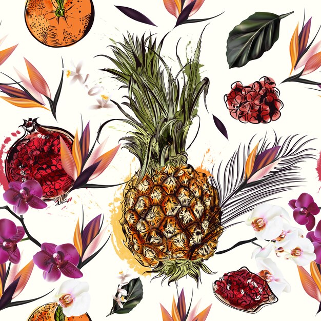 Fruits pattern design