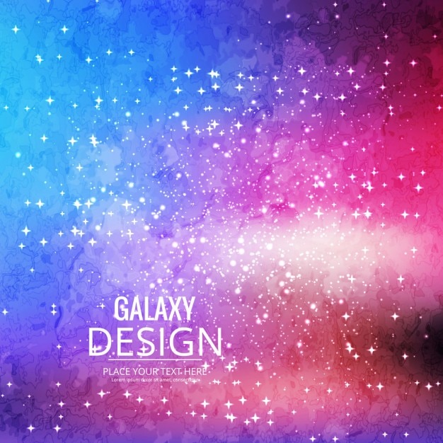 Vettore gratuito galaxy sfondo colorato