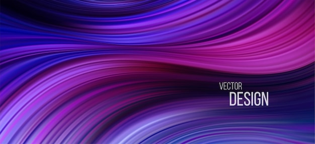 Free vector full color flow wave trendy.