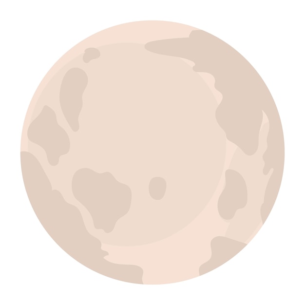 full moon vector icon
