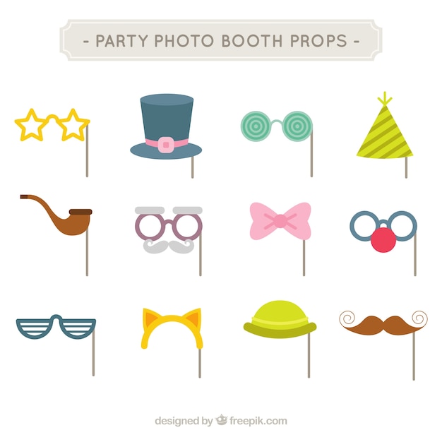 Free vector fun collection of party elements