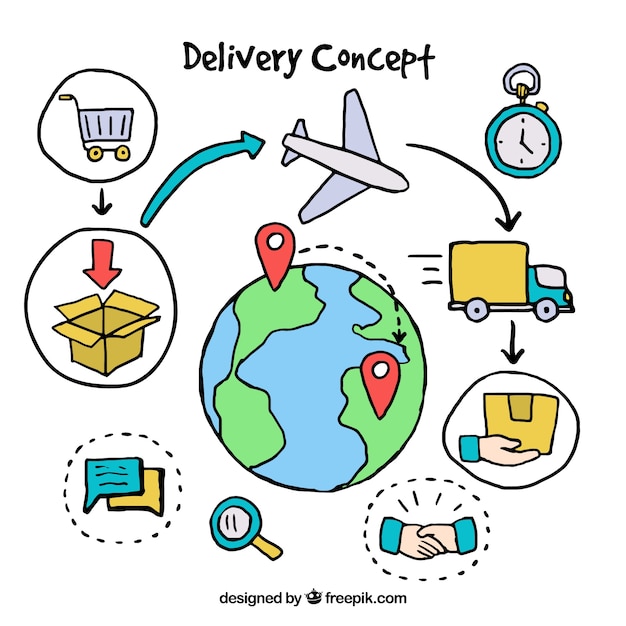 Fun delivery concept with variety of elements