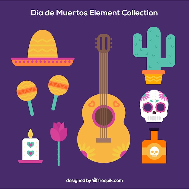 Fun elements with mexican style